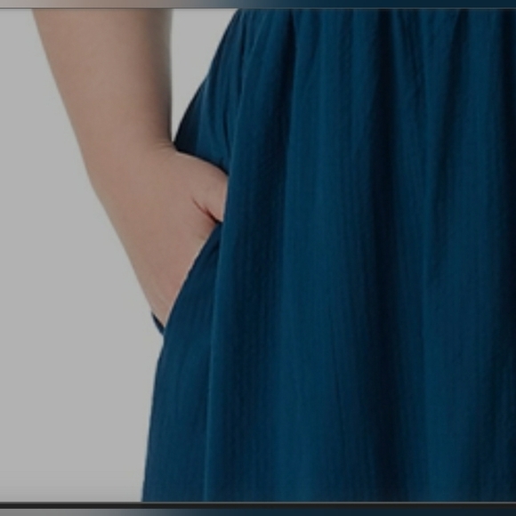 JS 2XL Tiered Cottage Casual Chore Pockets Farmhouse Smocked Midi Maxi Dress - Picture 9 of 11